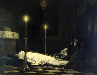 The Mourning of László Hunyadi - Viktor Madarász — artwork view
