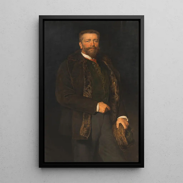 Count Hans Wilczek - Viktor Stauffer — framed artwork on a wall
