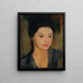 The artist's wife - Viktor Tischler — framed artwork on a wall