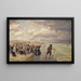 Fisherwomen Painting - Viktor Zarubin — framed artwork on a wall