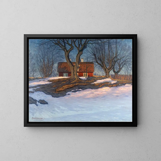 Soirée de mars en Södermanland - Vilhelm Behm — framed artwork on a wall