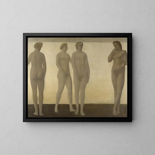 Artemis - Vilhelm Hammershøi — framed artwork on a wall