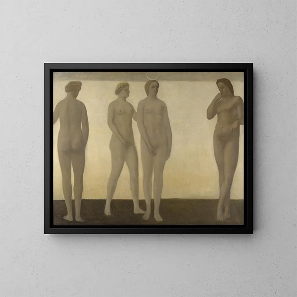Artemis - Vilhelm Hammershøi — framed artwork on a wall