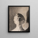 Bust of H. W. Bissen by H. C. Andersen - Vilhelm Hammershøi — framed artwork on a wall