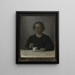 Ida Hammershøi, the artist's wife with a cup of tea - Vilhelm Hammershøi — framed artwork on a wall