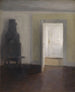 Interior: An old stove - Vilhelm Hammershøi — artwork view