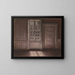 Lumière de lune Strandgade 30 - Vilhelm Hammershøi — framed artwork on a wall