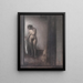 Nude Woman Standing - Vilhelm Hammershøi — framed artwork on a wall