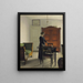 Bedroom - Vilhelm Hammershøi — framed artwork on a wall