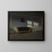 Light of the Sun in the Living Room III - Vilhelm Hammershøi — framed artwork on a wall