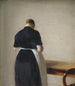 Woman seen from behind - Vilhelm Hammershøi — artwork view