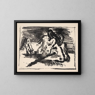 Group of Figures - Vilhelm Lundstrøm — framed artwork on a wall
