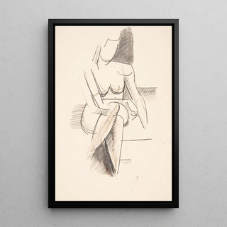 Vilhelm Lundstrm - Siddende kvindelig model set forfra.webp