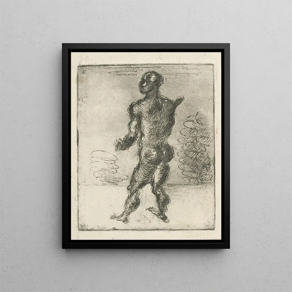 Wild Man Painting - Vilhelm Lundstrøm — framed artwork on a wall