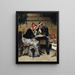 Outside the Café A Porta: Copenhagen - Vilhelm Rosenstand — framed artwork on a wall