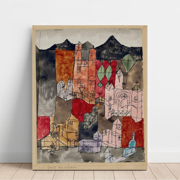 Reproduction of the painting City of Churches - Paul Klee