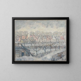 Landscape of Tartu - Villem Ormisson — framed artwork on a wall