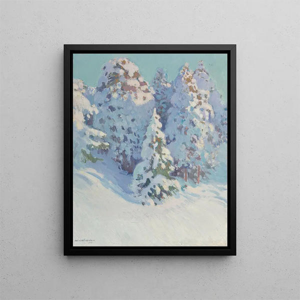 Winter in Espoo Early Spring in Espoo - Vin Hämläinen — framed artwork on a wall