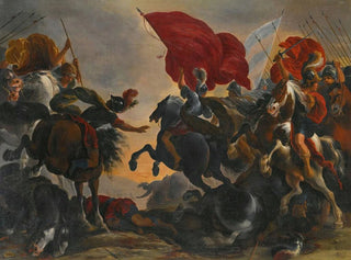 Scene of cavalry battle - Vincent Adriaenssen Leckerbetien — artwork view