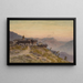 Sunrise over an Alpine village - Vincent Blatter — framed artwork on a wall