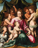 The Virgin and Child with Saint John the Baptist and angels - Vincent Sellaer — artwork view
