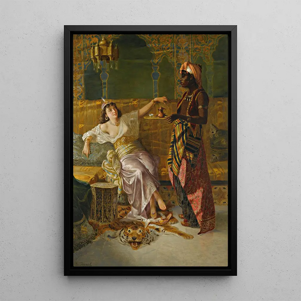 In the harem - Vincent Stiepevich — framed artwork on a wall