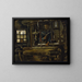 a weavers' cottage - Vincent van Gogh — framed artwork on a wall
