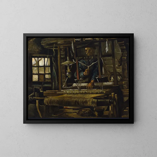 a weavers' cottage - Vincent van Gogh — framed artwork on a wall