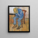 At the door of eternity - Vincent van Gogh — framed artwork on a wall