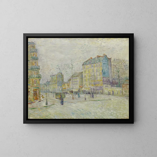 Boulevard de Clichy - Vincent van Gogh — framed artwork on a wall