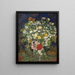 Bouquet de fleurs dans un vase - Vincent van Gogh — framed artwork on a wall