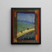 Bridge in the Rain after Hiroshige - Vincent van Gogh — framed artwork on a wall