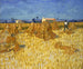Harvest of Corn in Provence - Vincent van Gogh — artwork view