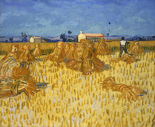 Harvest of Corn in Provence - Vincent van Gogh — artwork view