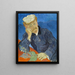 Dr. Paul Gachet - Vincent van Gogh — framed artwork on a wall