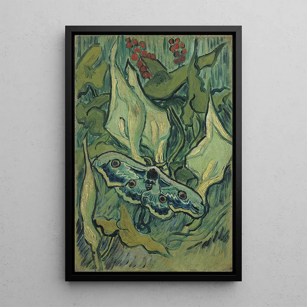 Butterfly Emperor Painting - Vincent van Gogh — framed artwork on a wall