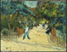 Entrance to the public gardens in Arles - Vincent van Gogh — artwork view