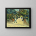Entrance to the public gardens in Arles - Vincent van Gogh — framed artwork on a wall