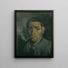 Head of a Man - Vincent van Gogh — framed artwork on a wall