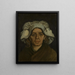 Head of Woman 3 - Vincent van Gogh — framed artwork on a wall