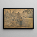 Maisons vues de la fenêtre arrière de la maison de la mère de Sien - Vincent van Gogh — framed artwork on a wall