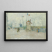 Impasse des Deux Frères - Vincent van Gogh — framed artwork on a wall
