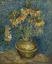 Fritillaires impériales dans un vase en cuivre - Vincent van Gogh — artwork view