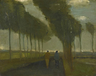 L'allée aux deux promeneurs - Vincent van Gogh — artwork view