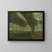 L'allée aux deux promeneurs - Vincent van Gogh — framed artwork on a wall