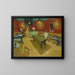 The Night Café - Vincent van Gogh — framed artwork on a wall