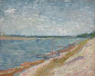 Les canots amarrés - Vincent van Gogh — artwork view