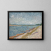 Les canots amarrés - Vincent van Gogh — framed artwork on a wall