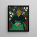 Madame Roulin Soothing the Cradle The Lullaby - Vincent van Gogh — framed artwork on a wall