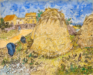 Wheat Sheaves - Vincent van Gogh — artwork view